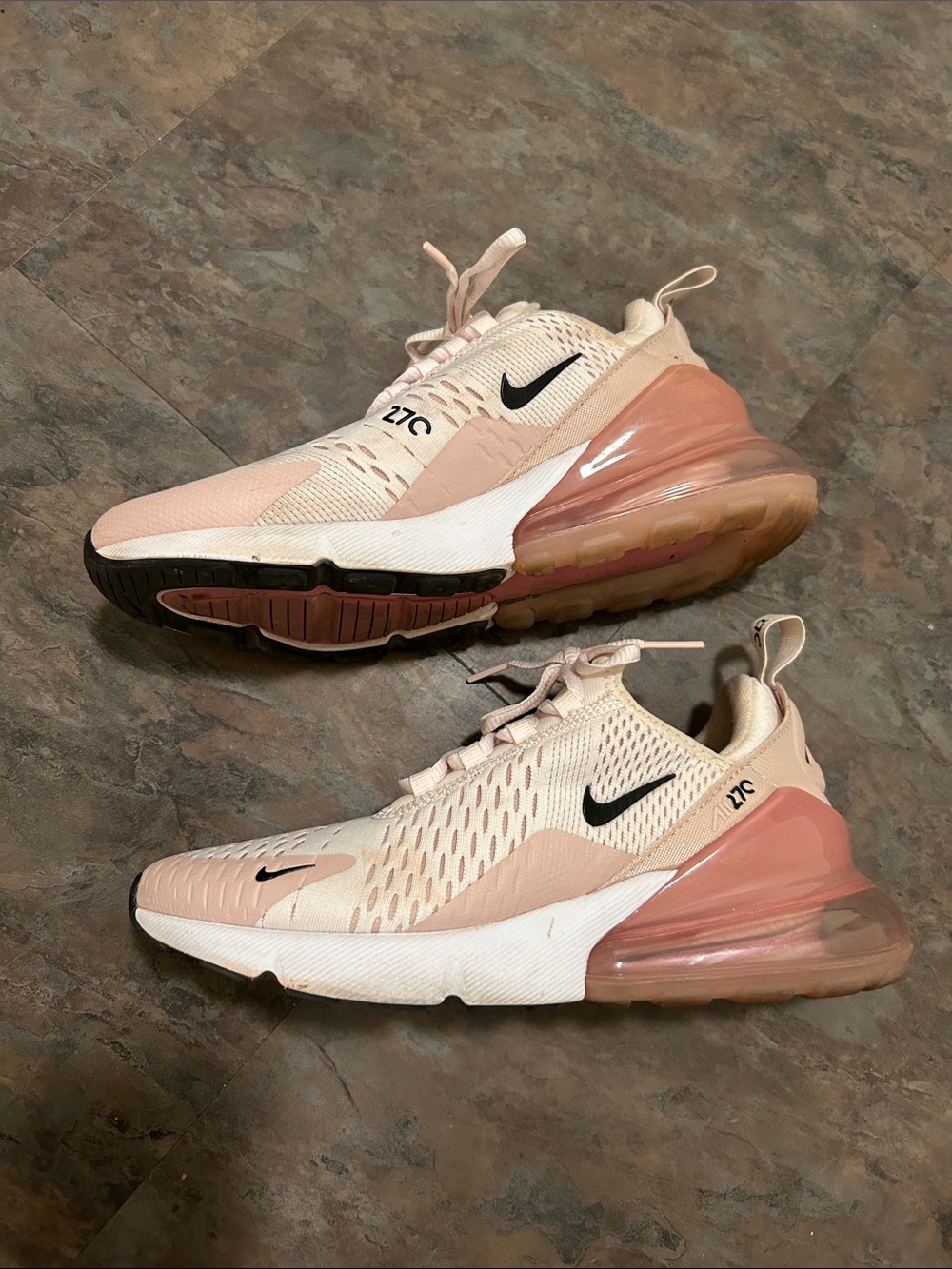 Women’s Ladies Nike Air270 Light Pink Running Sneakers Size 8 EUC with Box - Picture 12 of 16